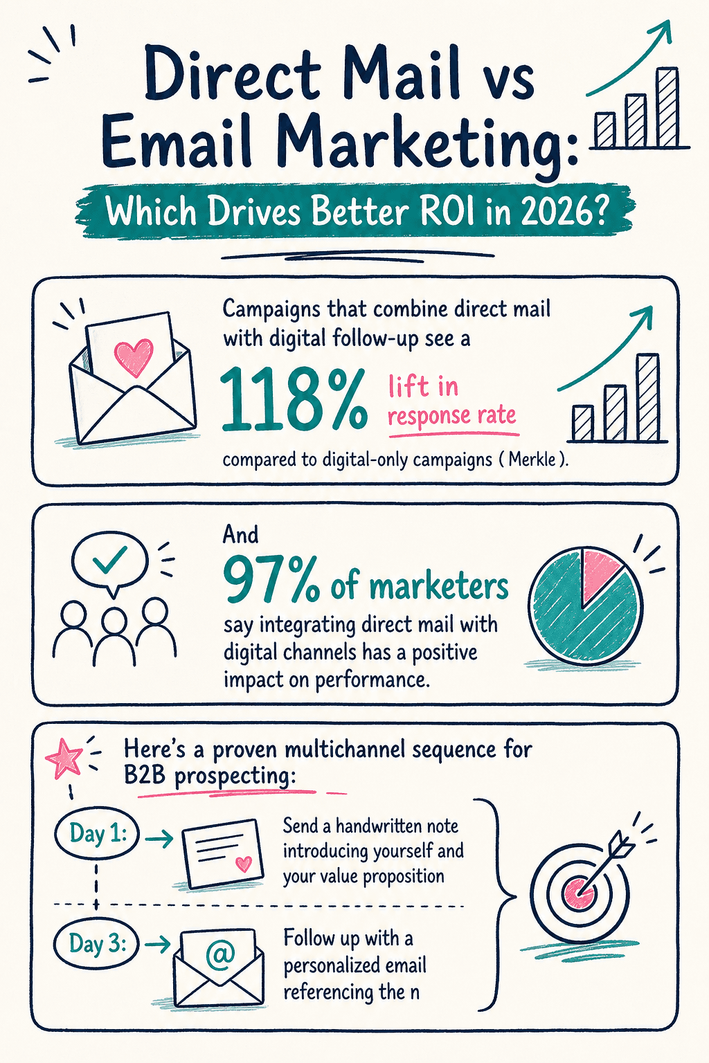 Direct Mail Vs Email Marketing Infographic 2 cover