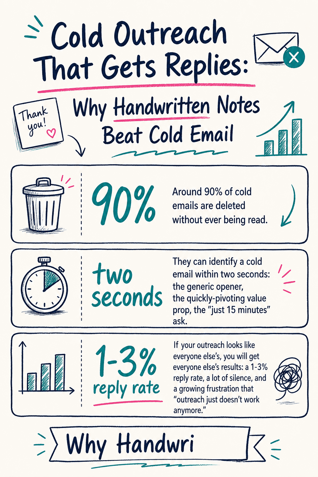 Cold Outreach Handwritten Notes Infographic 1 cover
