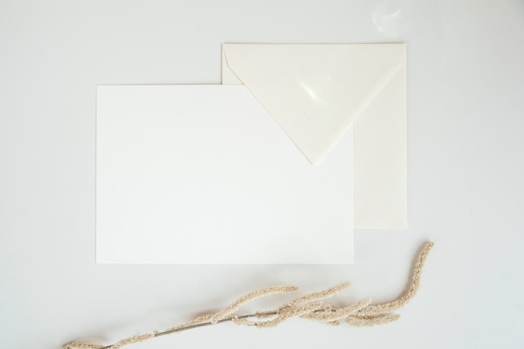 Sympathy Card Support - Letter with Envelope