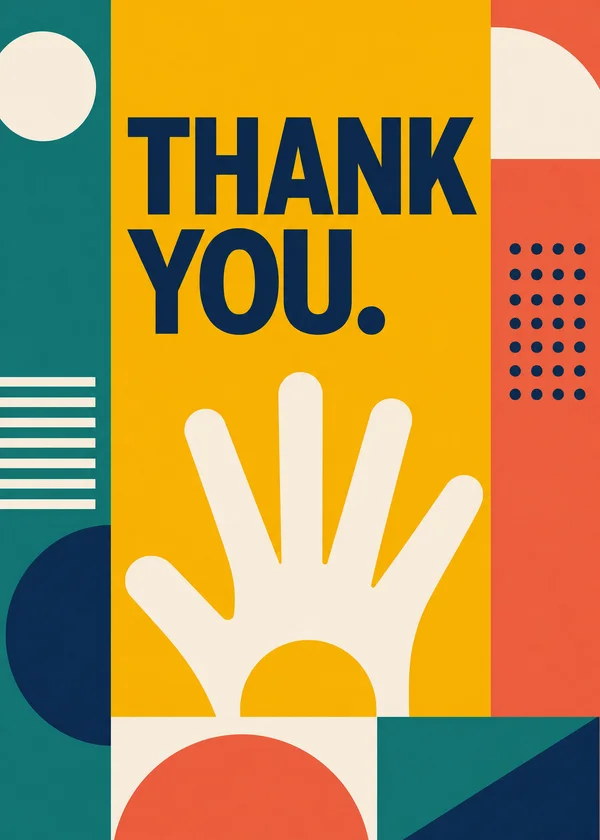 Bauhaus Bold Thank You