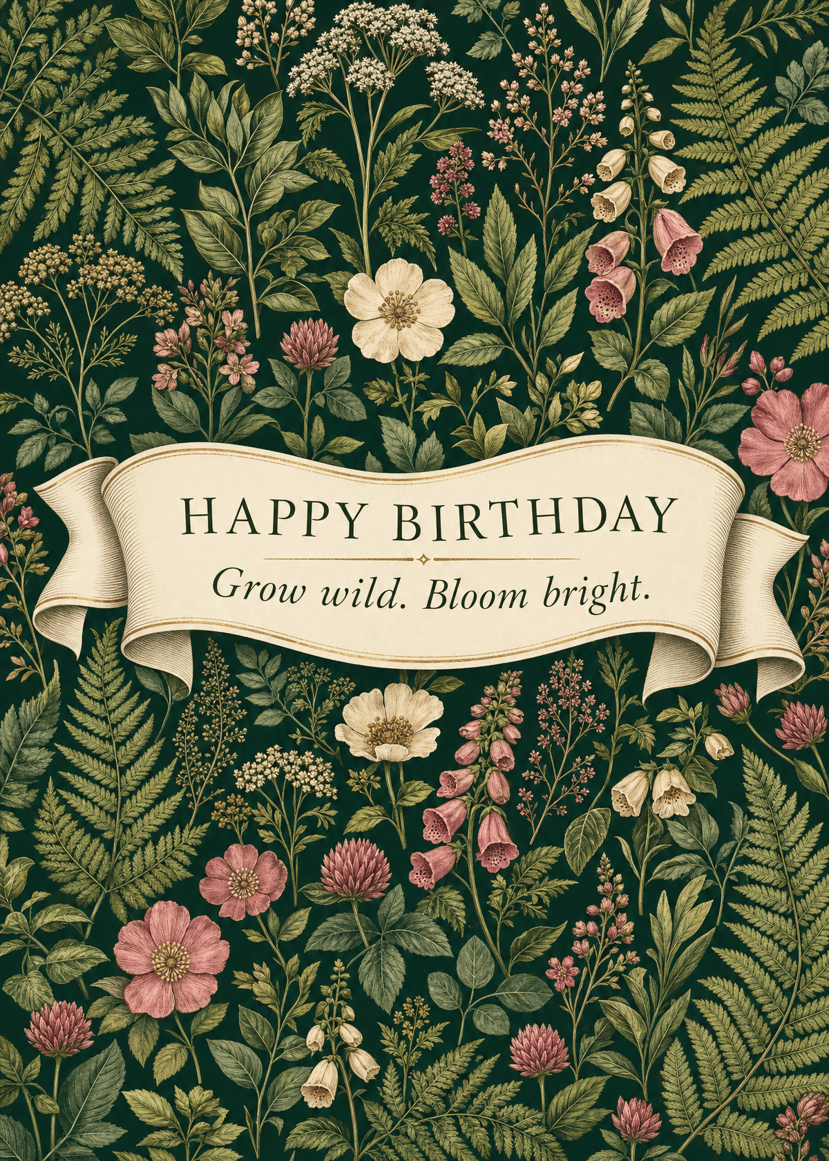 Grow Wild Bloom Bright Birthday