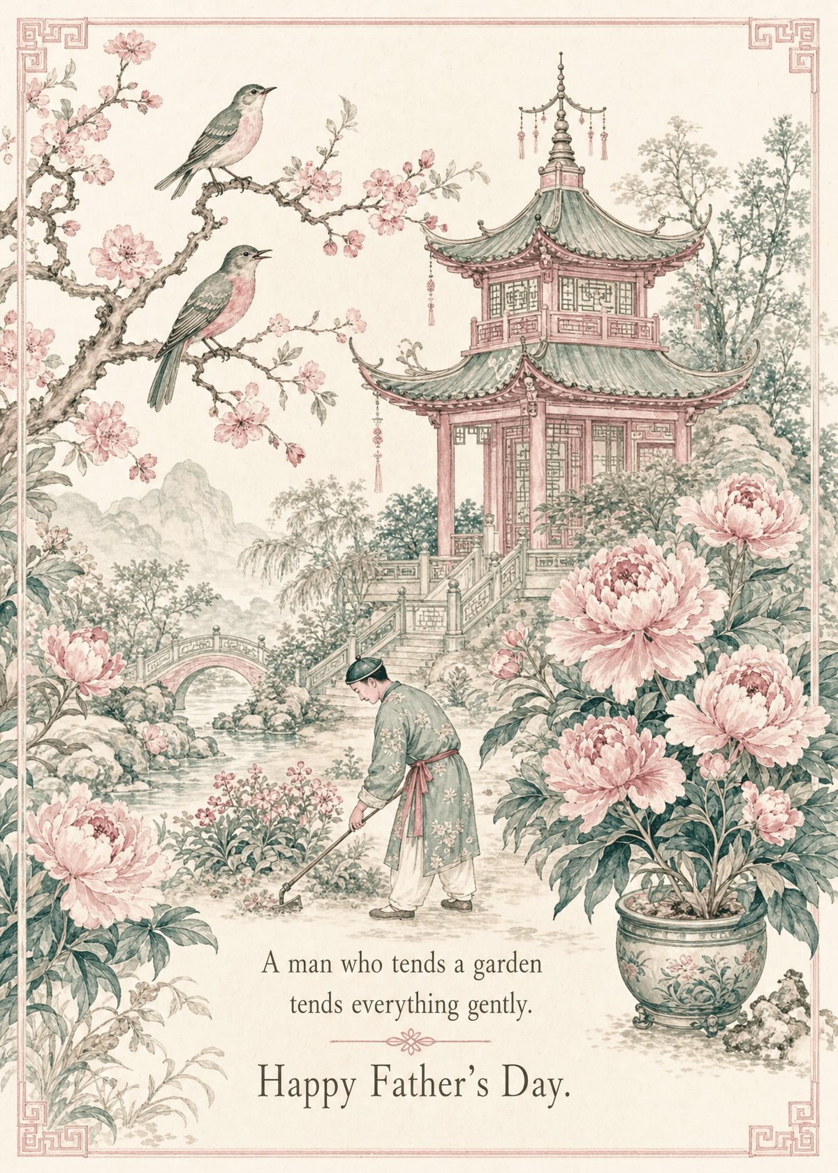 Chinoiserie Garden Father's Day