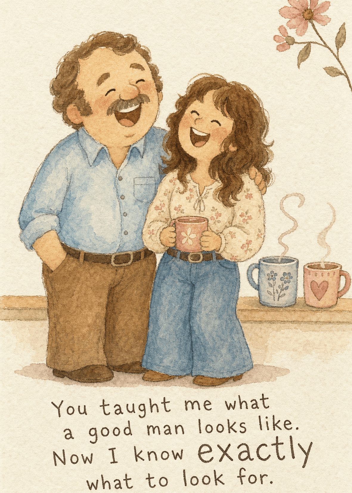 Dad & Daughter Kitchen Laugh
