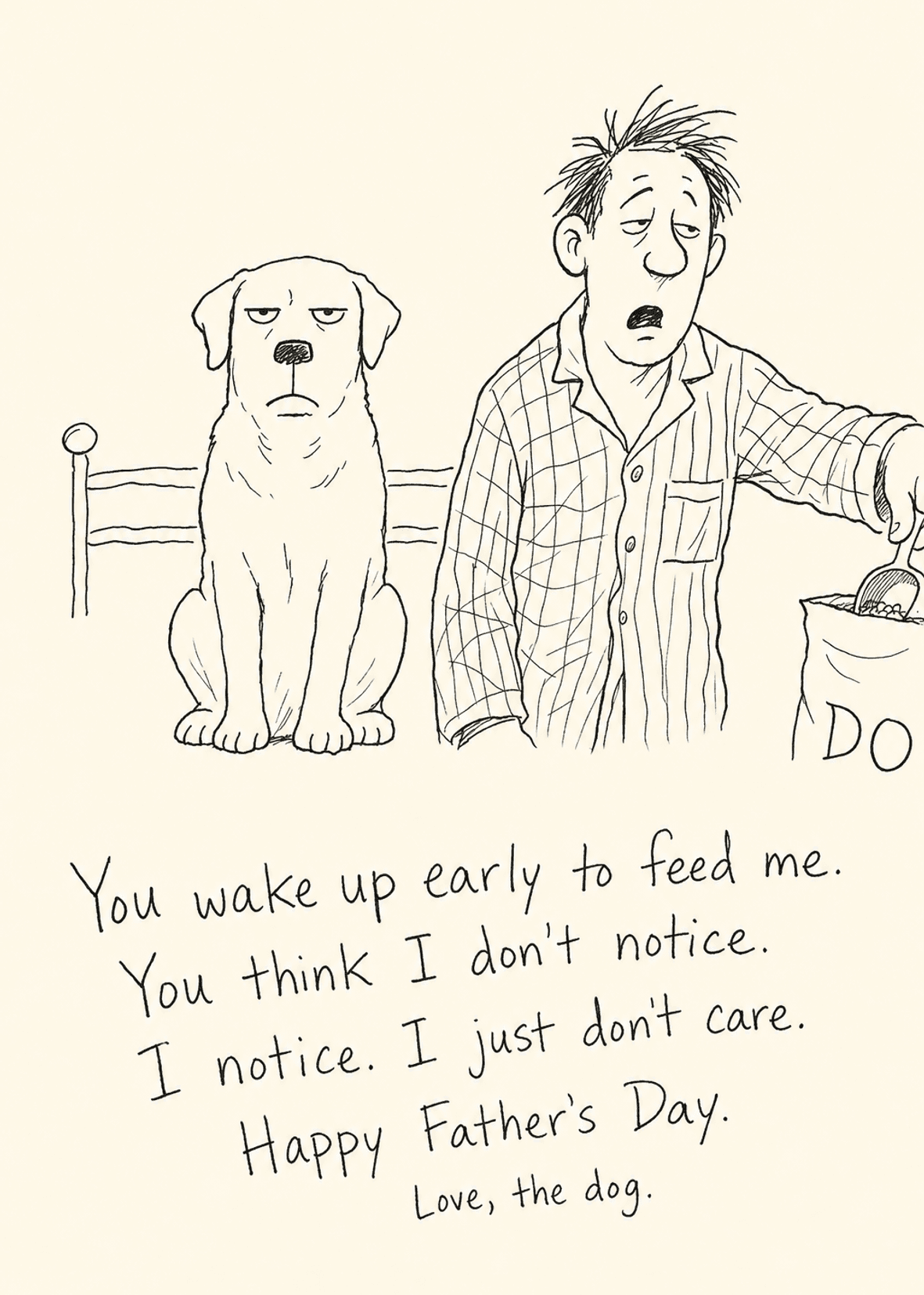 Deadpan Dog Father's Day