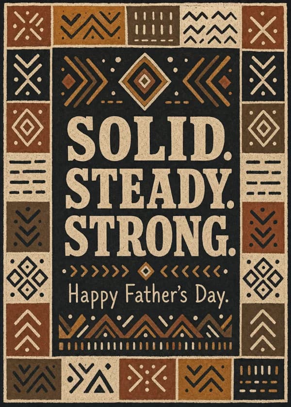 Mudcloth Geometric Father's Day