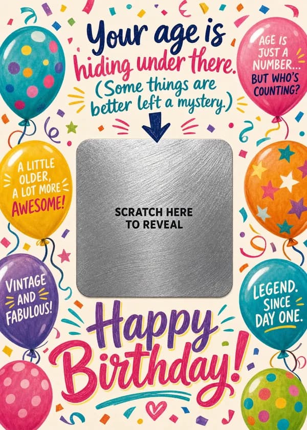 Scratch to Reveal Birthday