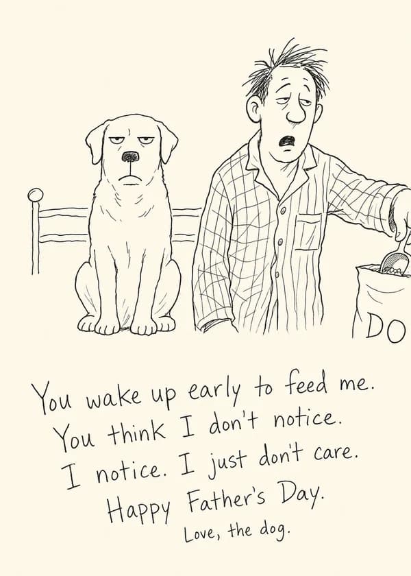 Deadpan Dog Father's Day